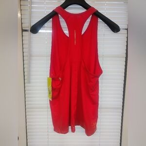 NWT All in Motion Women’s Racerback Tank Top L Coral Gold Metallic Athleisure